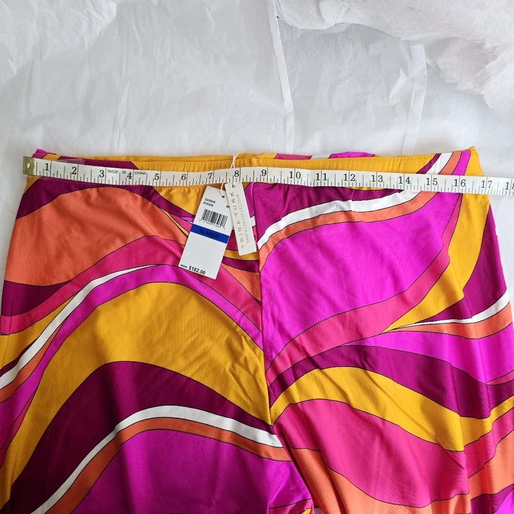 TRINA TURK Vivid Vista Women Cover up Sz L Tunic Dress & Sz XL Pants - Picture 8 of 8